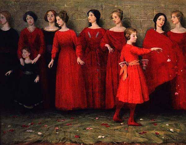 Thomas Cooper Gotch They Come Norge oil painting art